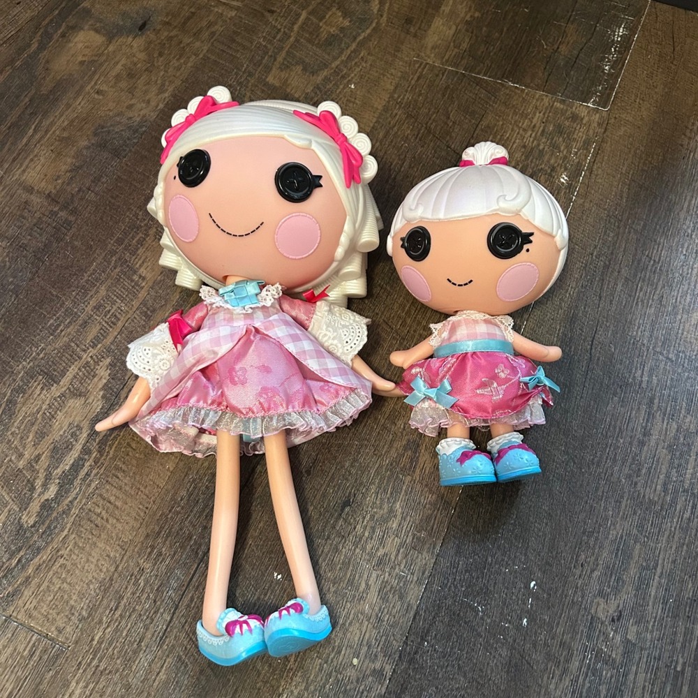 Lalaloopsy Suzette & Mimi La Sweet Sew Royal Princess Doll Set Pink White 12" 7"